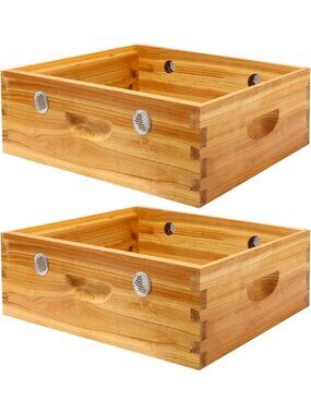 2Pcs Winter Beehive Quilt Box for 8 Frame Langstroth - Beeswax Dipped